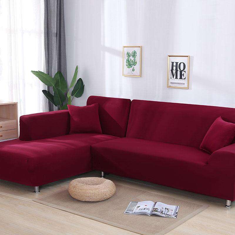 Funda de sofá elástica adaptable chaise longue