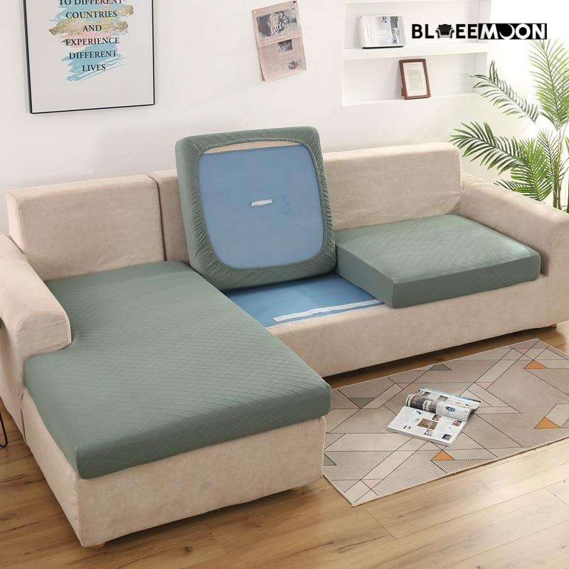 Funda impermeable de sofá antideslizante, protector de muebles resistente a  las manchas, con lazo, funda de sofá con funda de asiento múltiple para