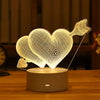 3D Lámpara Led Acrílica Amor Romántico